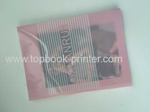 double gate cover uncoated paper softcover book with PVC dust jacket