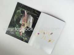 Design and print double gate cover uncoated paper softcover book with PVC dust jacket