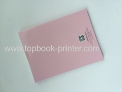 Design and print double gate cover uncoated paper softcover book with PVC dust jacket