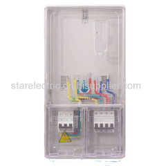 D102T high performance 3 phases transparent electric meter box straight type