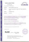 CERTIFICATE OF ROHS