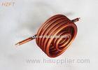 Heat Exchanging Copper / Cupronickel Water Heating Coil 0.75MM Fin Thickness for Water Tank