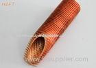 High Finned Copper Tubing for Oil Cooler in Machinery , Extruded Fin Tube