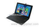 High-grade Leather 10.1 Tablet Case With Bluetooth Keyboard , 10m Working Distance