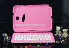 Wireless Samsung N5100 Bluetooth Keyboard Pink Aluminum Keyboard