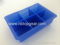 Jumbo silicone ice cube tray