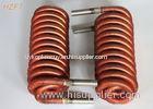 High thermal Finned Coil Heat Exchangers For Fuel Gas Condensers , Fan Coil Unit