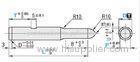 SKH51 Tip R Pilot Punch TiCN Coating 65HRC Ra 0.4 with Key Grooves