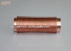 Vibration Resistance Copper Finned Tube for Industrial Boilers 0.3 ~ 0.5mm Fin Thickness