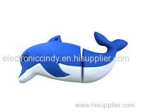 Dolphin PVC usb flash drive