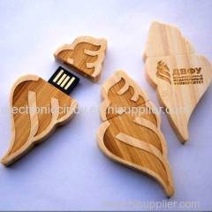 Wooden Olympic torch model USB flash disk