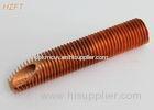 By Roll Forming Process Copper Fin Tube for Cooler of Power Plant with C12000 / C12200