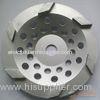 7-Inch Diamond Cup Grinding Wheel For Concrete , Granite / Diamond Angle Grinder Wheel