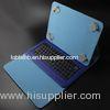 Protable Leather 9 Inch Tablet Case With Bluetooth Keyboard , 10m Working Distance