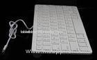 White color ultra thin laptop wired keyboard for ipad air , wired plug and play