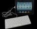 Black / white ABS plastic keys iPad Wired Keyboard , MFI certified