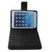 Black Wired Ultrathin leather iPad case with keyboard , 8-pin connect