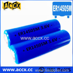 3.6v aa batteries er14505m 2000mAh for water meter