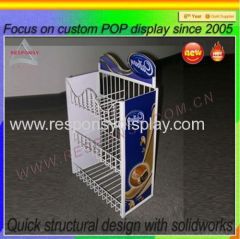 Pos biscuit display pop display stand for biscuit display