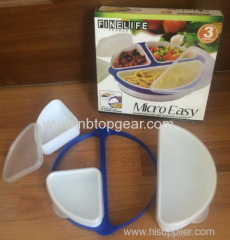 Micro Easy round lunch box for microwave