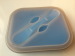 Food grade silicone collapsible silicone lunch box