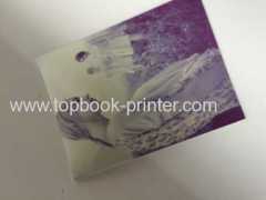 Printable PVC cover star smooth paper design backless paperback book printing on demands