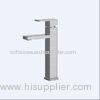 One Handle Flat Bathroom Basin Faucets Stainless Steel Hospital Tap