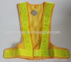 LED reflective safety vest