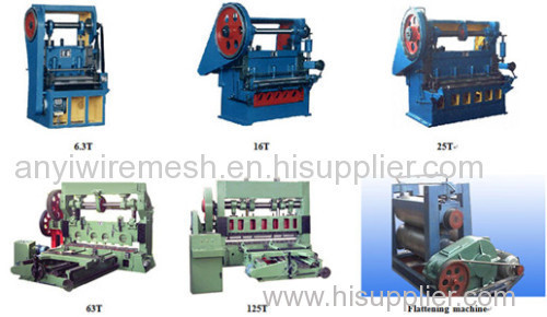 Expanded metal mesh machine