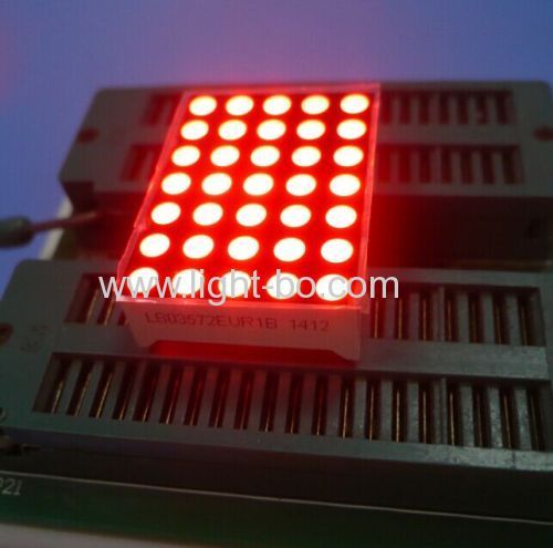 Ultra rojo 1.2" 3mm, 5 * 7 pantalla LED de matriz de puntos para mover mensajes