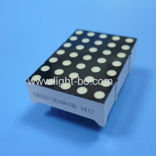 Ultra white 1.2" 3mm 5 *7 Dot Matrix LED Display for moving signs display screen