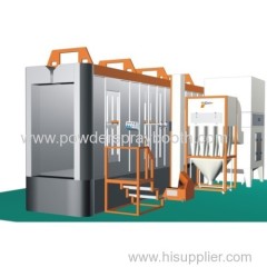 Multi-cyclone+ after filters recovery system Powder Coating Spray Booths