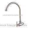 Lead Free SS Single Cold Water Faucet Tall Mixer Taps For Basin