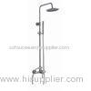 Commercial Rain Shower Faucet Set Wall Mount SS Bath Mixer Taps