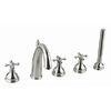 Commercial Widespread Bathtub Faucet / 3 Handle Shower Faucet