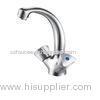 Fashion Widespread Bathtub Faucet Double Lever Sink Mixer Stainless Steel Brushed