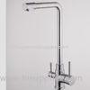 Hot and Cold Two Handle Sink Drinking Water Faucet Stainless Steel 304