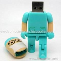 Plastic doctor cartoon theme USB disk