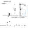 Contemporary Stainless Steel Bath And Shower Faucet Set with One Handle