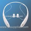 White Sports Neckband Bluetooth Headphones / CE over the head headphone