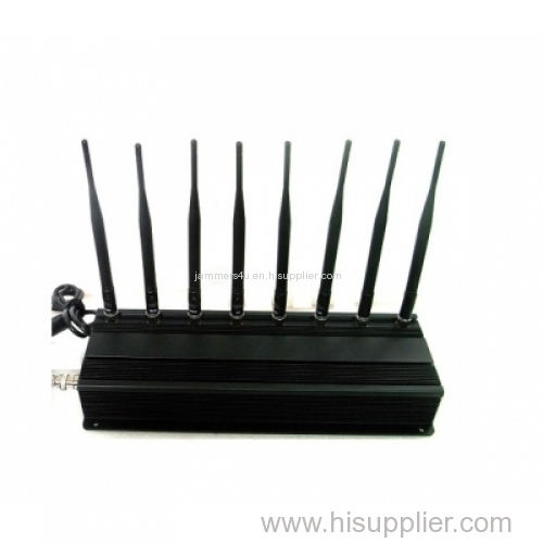 Signal Jammer CAR Remote Controls Lojack GPS L1 L2 L5 WIFI GSM CDMA UHF VHF 8 bands Jammer up to 50m