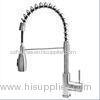 Tall Mixer Tap Spring Spout Kitchen Faucet Brushed Nickel for Home / Hotel