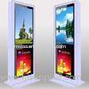 Custom Full Screen Floor Stand LCD AD Display / Digital Signage Kiosk 3G High Definition