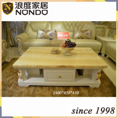 Hand carved wooden coffee table S0005B