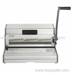 Heavy Duty Single Wire Coil Binding Machine