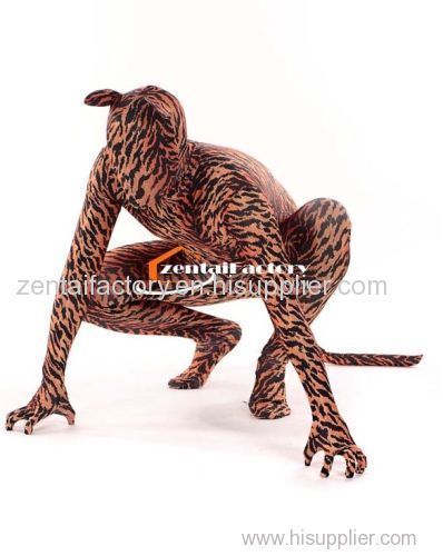 Spandex Tiger Zentai Suit