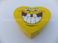 Unique cute heart shaped SpongeBob SquarePants paper packaging box