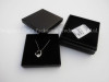 small black jewelry paper box with insert for necklace earing bracelet