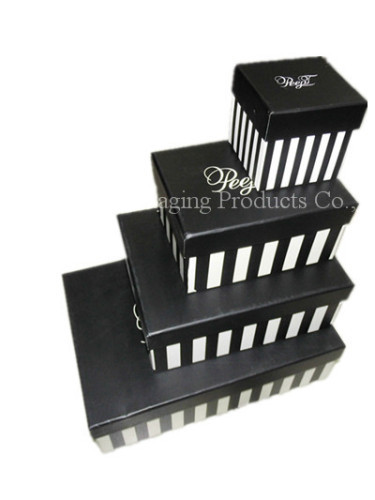 Rectangle customized paper gift box with lid