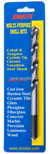 TCT multi-purpose drill bits to cut ceramic tile and marble glass harden metal cast iron